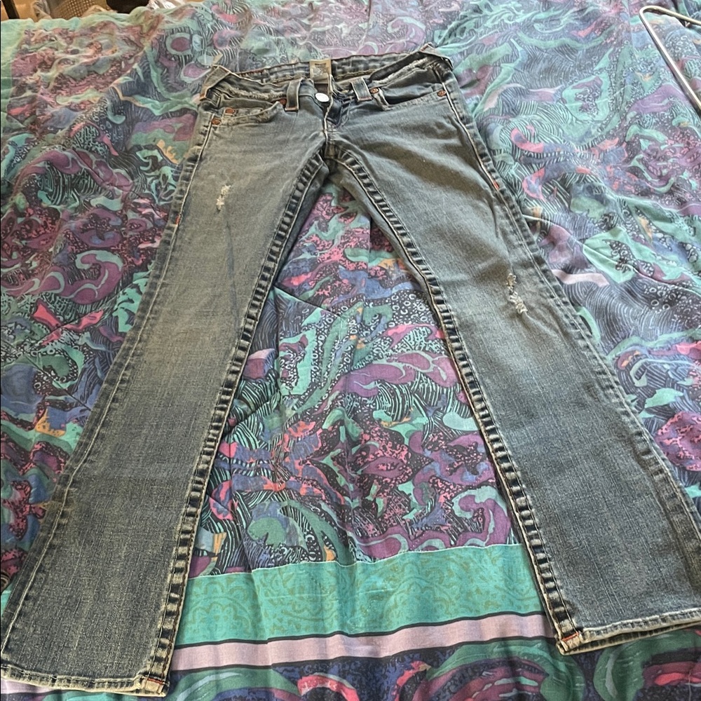 Deadstock True Religion Grunge Rock n Roll Jeans Made in USA
